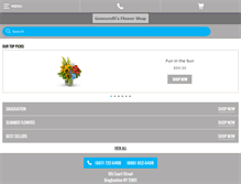 Tablet Screenshot of gennarellisflowers.com